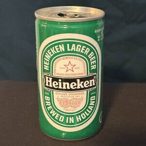 Heineken lager vintage beer can